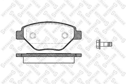 Комплект тормозных колодок STELLOX 988 000-SX